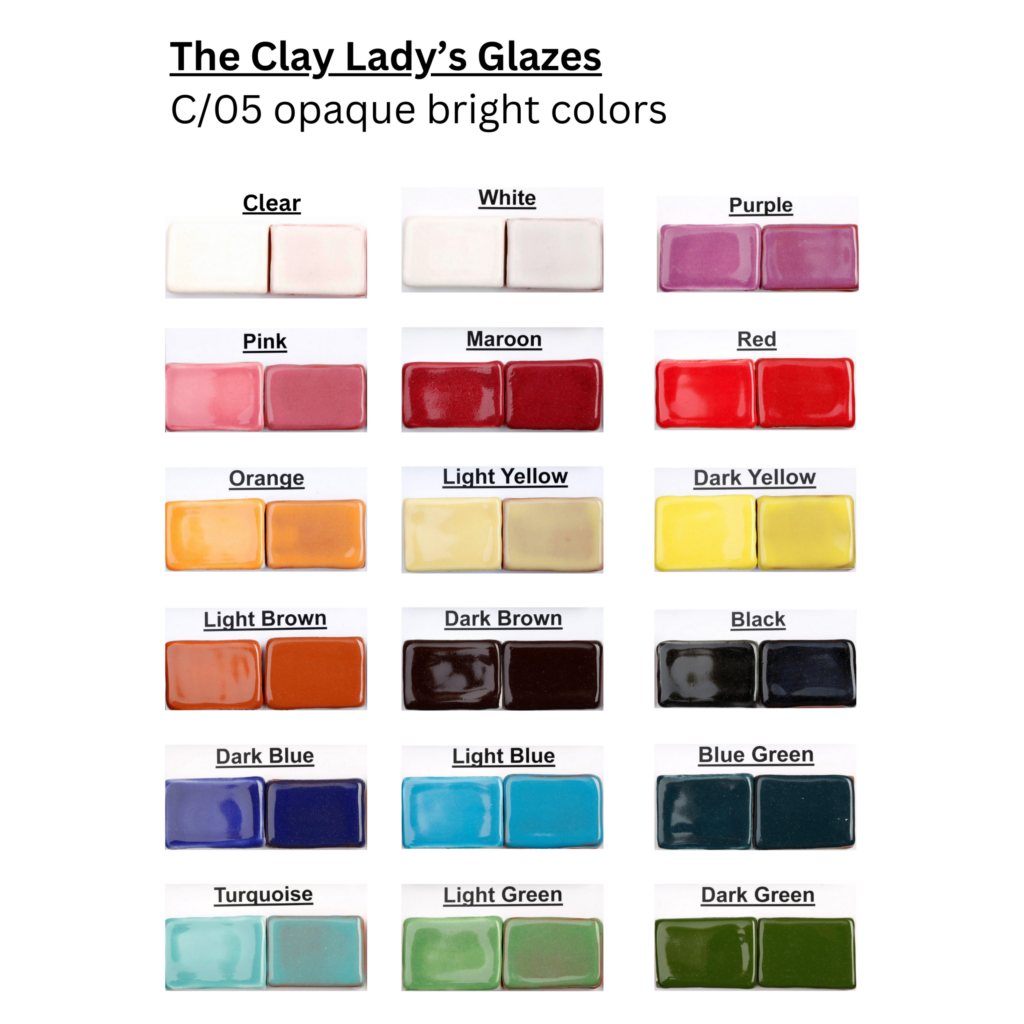 The Clay Lady’s Low-fire Glazes